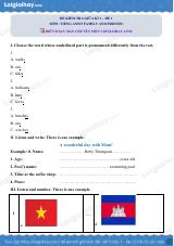 Đề thi giữa kì 1 Tiếng Anh 5 Family and Friends - Đề số 1